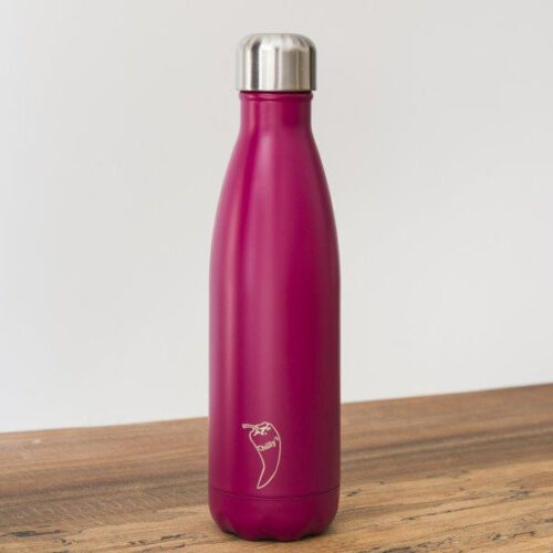 Chillys Bottle Matte Pink Rock the Kid Edelstahlflasche