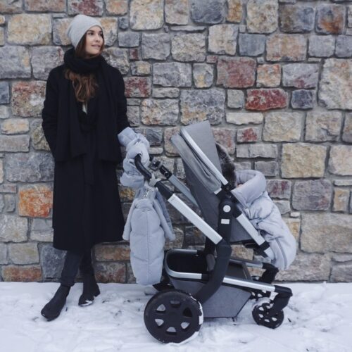 La Millou Fusssack Combo Grau Rock the kid babyladen rockthekid babyfusssack winteraccessoires