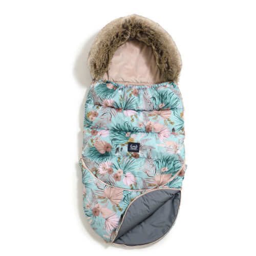 La Millou Fusssack Combo Boho Palms Muff handschuhe kiwahandschuhe kinderwagen Rock the kid babyladen rockthekid babyfusssack winteraccessoires