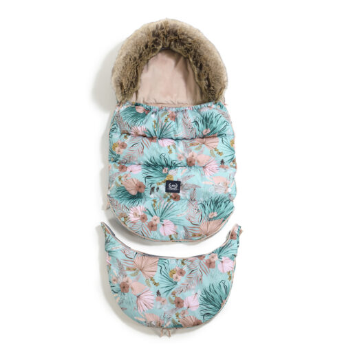 La Millou Fusssack Combo Boho Palms Muff handschuhe kiwahandschuhe kinderwagen Rock the kid babyladen rockthekid babyfusssack winteraccessoires