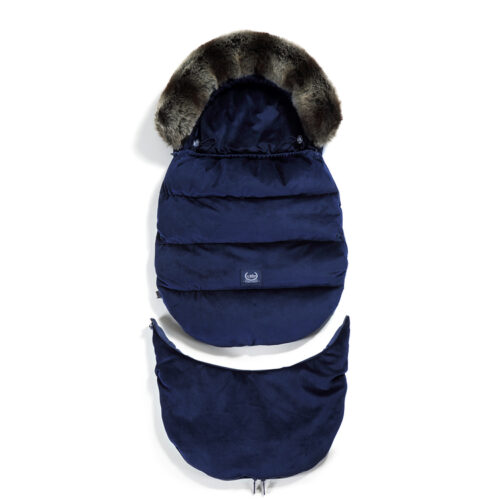 La Millou Fusssack Combo Navy Muff handschuhe kiwahandschuhe kinderwagen Rock the kid babyladen rockthekid babyfusssack winteraccessoires