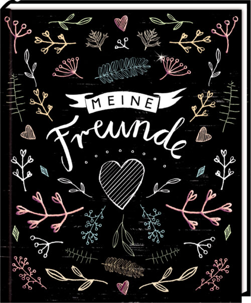 Freundebuch Handlettering Meine Freunde Schulbuch Schulfreunde Erinnerungsbuch rockthekid rock the kid